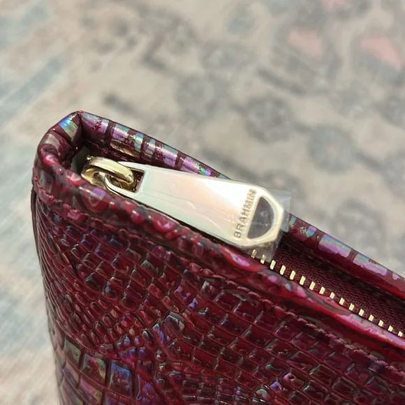 NWT Brahmin Medium Asher Tote in Sangria Melbourne - Picture 7 of 14